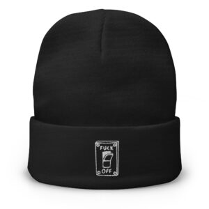 Milk x Cookies “ Fuck Off” Embroidered Beanie